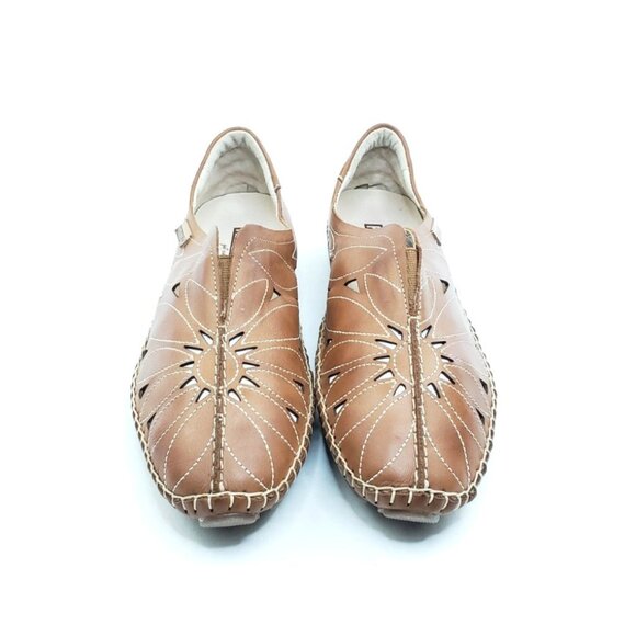 Pikolinos Jerez Womens Leather Slip On Flats Brandy Brown EU 38 US 7.5-8